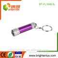 Factory Bulk Sale Emergency Usage Mini Size OEM High Quality 4*LR4 Battery Multi-color Aluminum Alloy 3 Led Led torch keychain